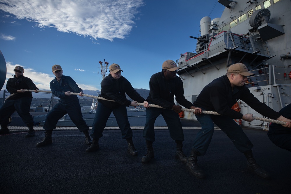 Laboon arrives in Souda Bay, Greece