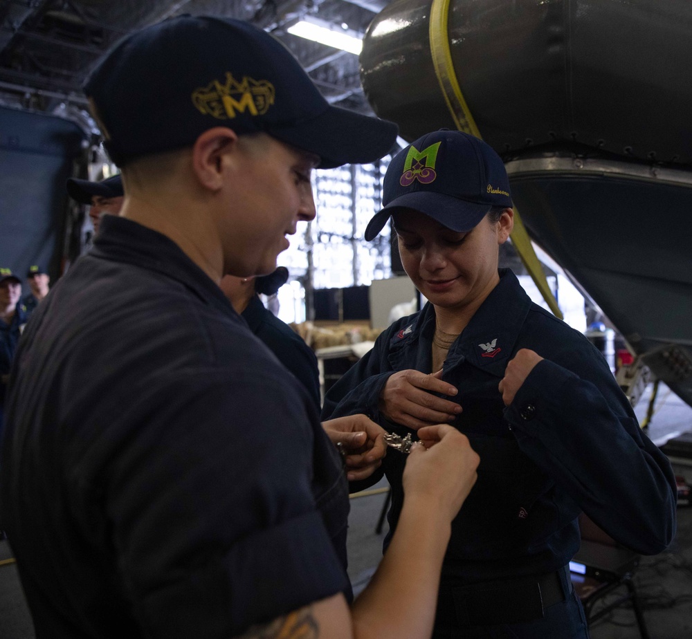 USS Mobile (LCS 26) ESWS Pinning