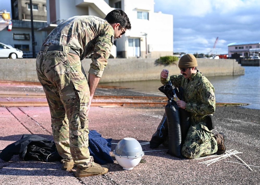 Joint Operations Center Yakushima Island Conducts Osprey Recovery Operations