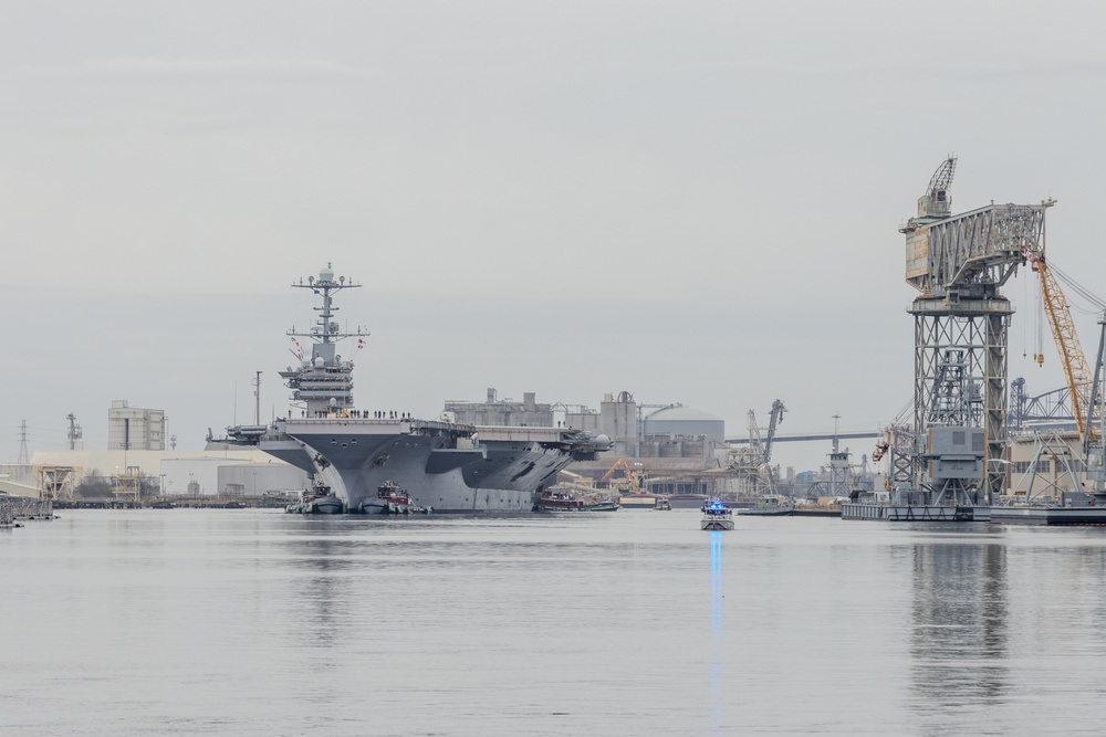 USS Harry S. Truman returns to Naval Station Norfolk