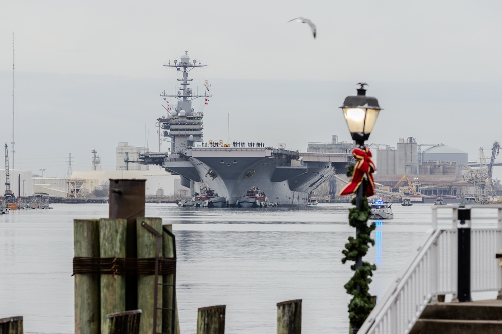 USS Harry S. Truman returns to Naval Station Norfolk