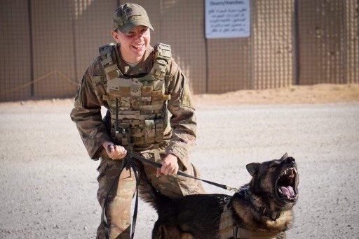 ‘I just love that dog,’ retirement reunites handler, military working dog