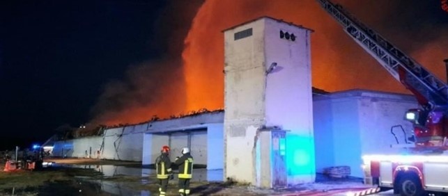 Aviano Fire Department responds to Pordenone fire