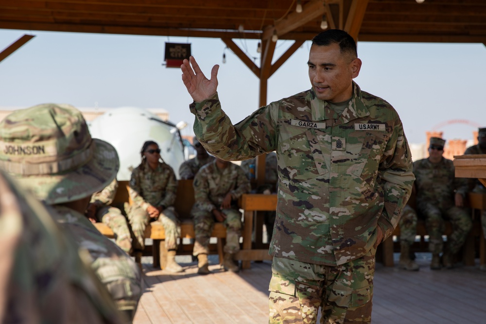 Command Sgt. Maj. Garza visits CENTCOM AOR