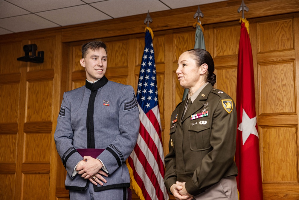 Cadet Overcomes Cancer, Receives Foley Scholarship of Honor