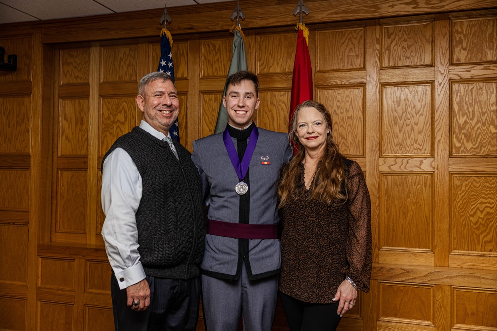 Cadet Overcomes Cancer, Receives Foley Scholarship of Honor