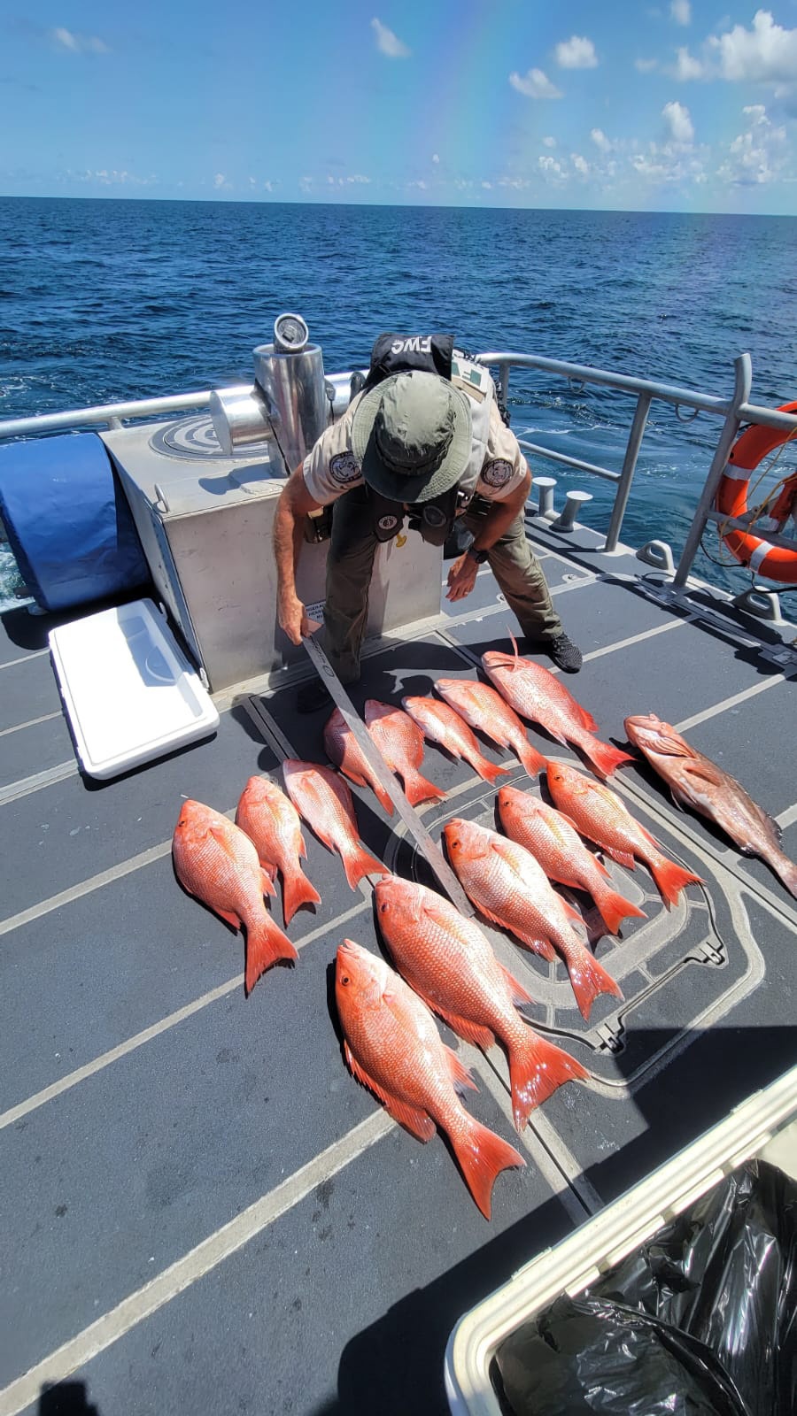 Coast Guard, FWC conduct fisheries boardings off Cortez