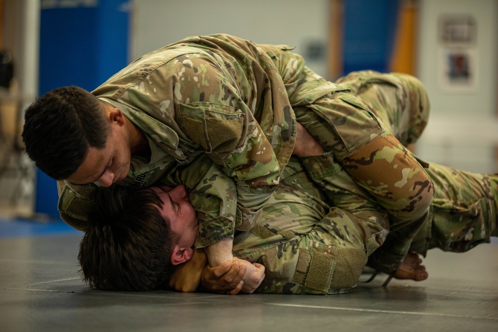 The 50th Public Affairs Detachment Improves Combatives Skills