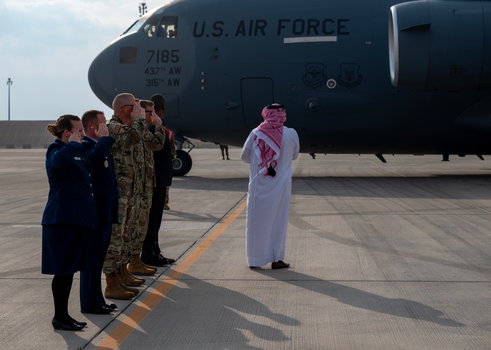 SECDEF visits Al Udeid Air Base