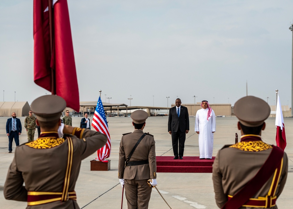 SECDEF visits Al Udeid Air Base