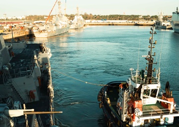 Delbert D. Black Departs Naval Station Rota, Spain.