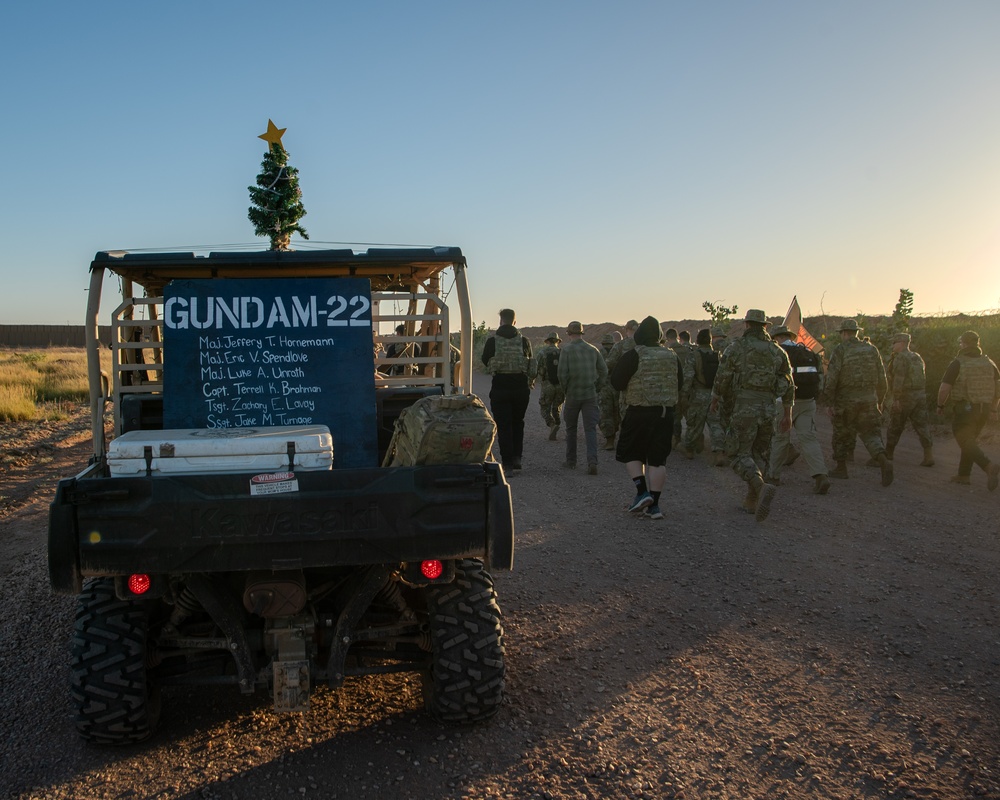 AB 201 honors GUNDAM 22 with memorial ruck