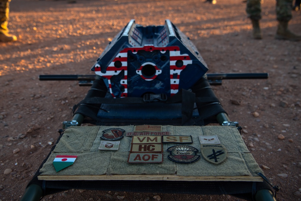 AB 201 honors GUNDAM 22 with memorial ruck