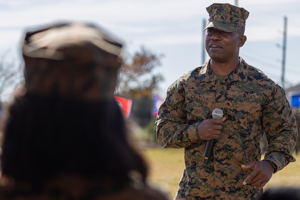 Iron Sharpens Iron | Sgt. Maj. Michelle Hill relinquished post to Sgt. Maj. Kabiru Labaran as Senior Enlisted Advisor of Headquarters Battalion