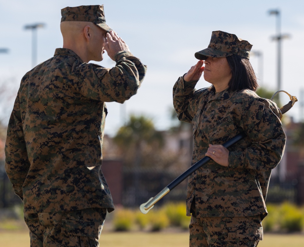 Iron Sharpens Iron | Sgt. Maj. Michelle Hill relinquished post to Sgt. Maj. Kabiru Labaran as Senior Enlisted Advisor of Headquarters Battalion