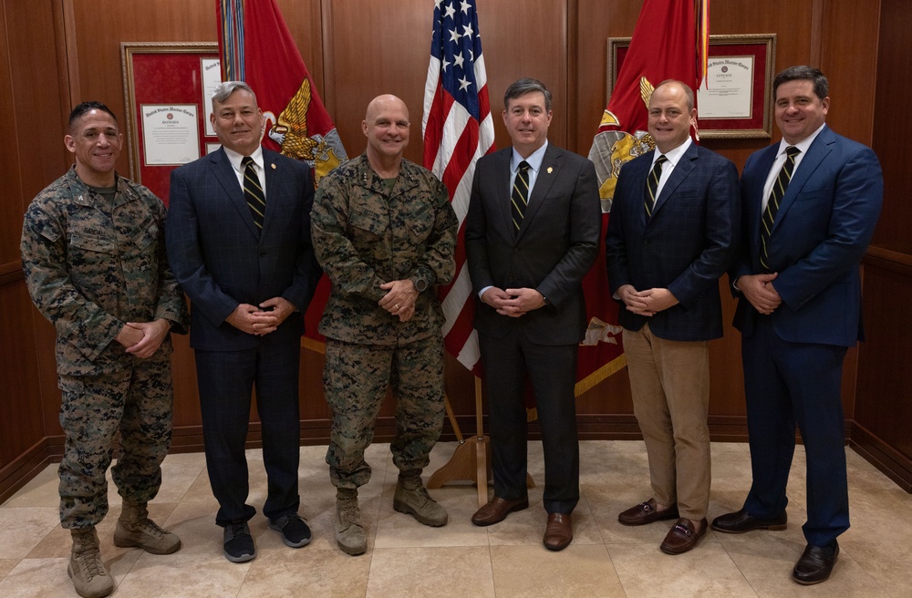 Rex Organization leadership visit Marines at Marine Corps Support Facility New Orleans