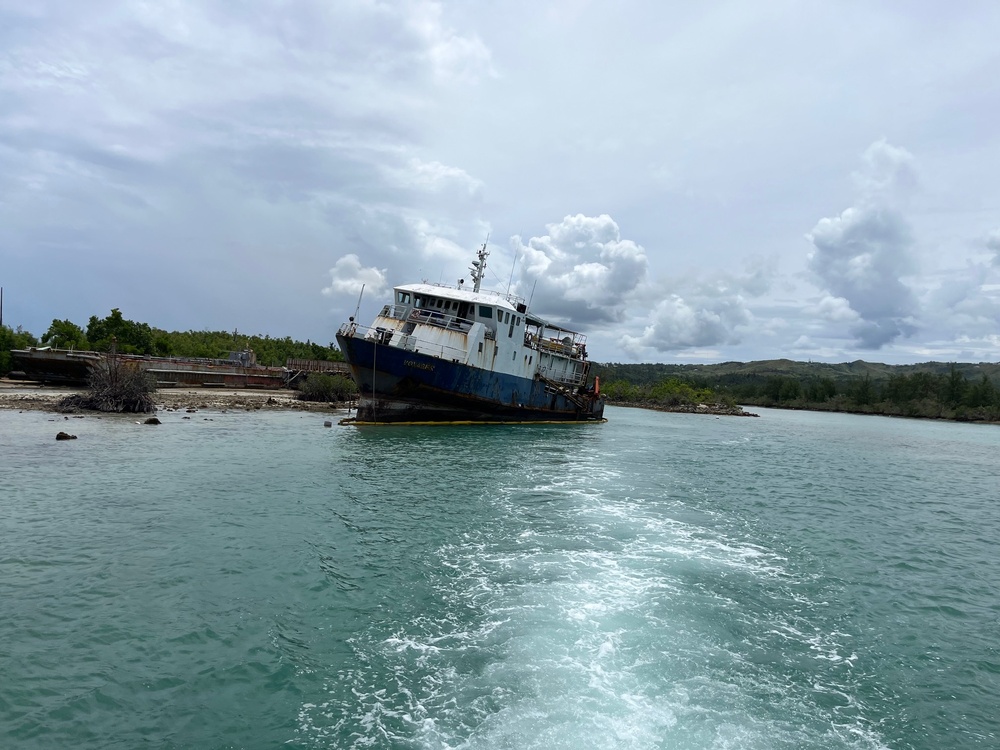 U.S. Coast Guard, environmental services team respond to M/V Voyager grounding