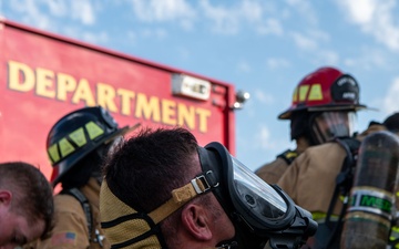 137th SOW and 507th CES conduct joint fire training at Tinker AFB