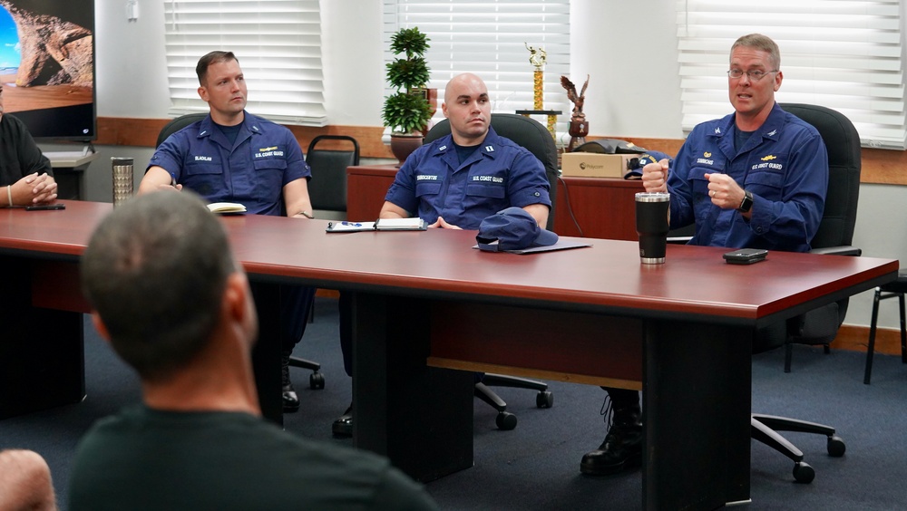 U.S. Coast Guard conducts stakeholder meeting on M/V Voyager