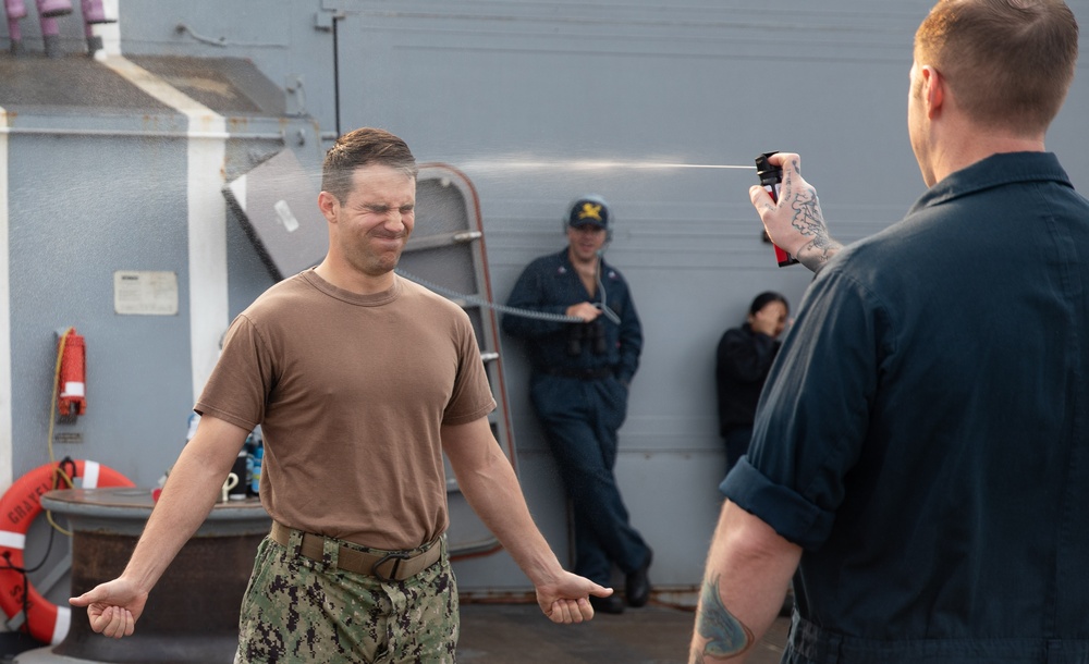 Gravely Sailors Complete OC Spray Course