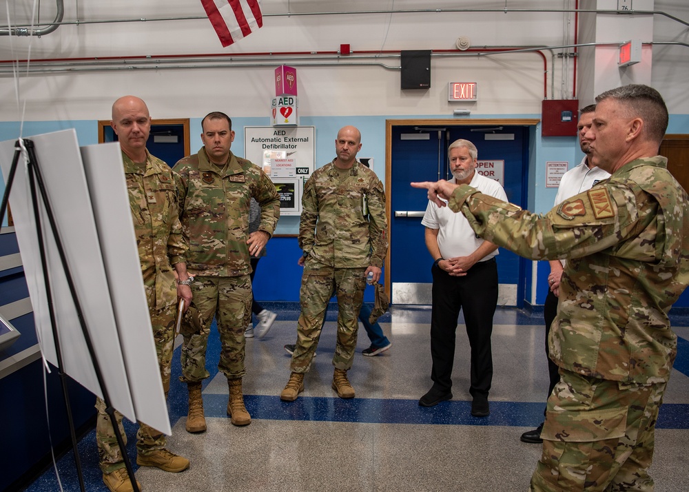 97th Air Mobility Wing Leadership Tours the Oklahoma City Air Logistics Complex