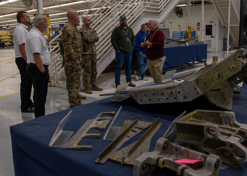 97th Air Mobility Wing Leadership Tours the Oklahoma City Air Logistics Complex