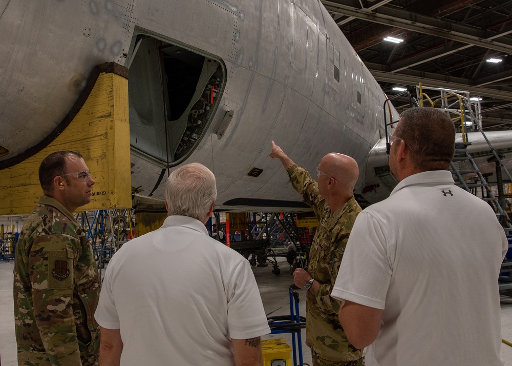 97th Air Mobility Wing Leadership Tours the Oklahoma City Air Logistics Complex