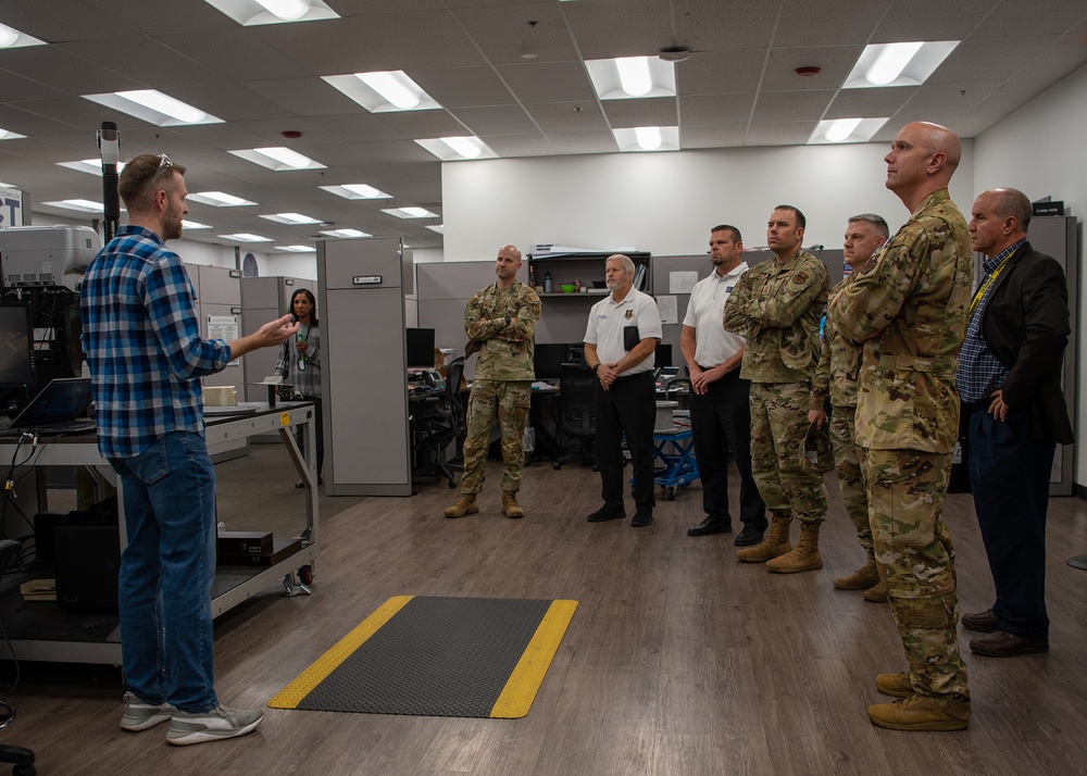 97th Air Mobility Wing Leadership Tours the Oklahoma City Air Logistics Complex