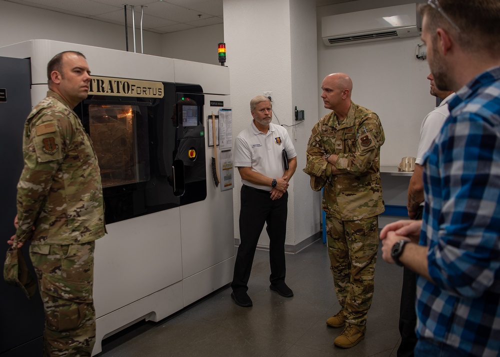 97th Air Mobility Wing Leadership Tours the Oklahoma City Air Logistics Complex