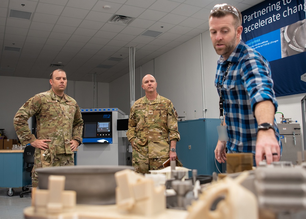 97th Air Mobility Wing Leadership Tours the Oklahoma City Air Logistics Complex