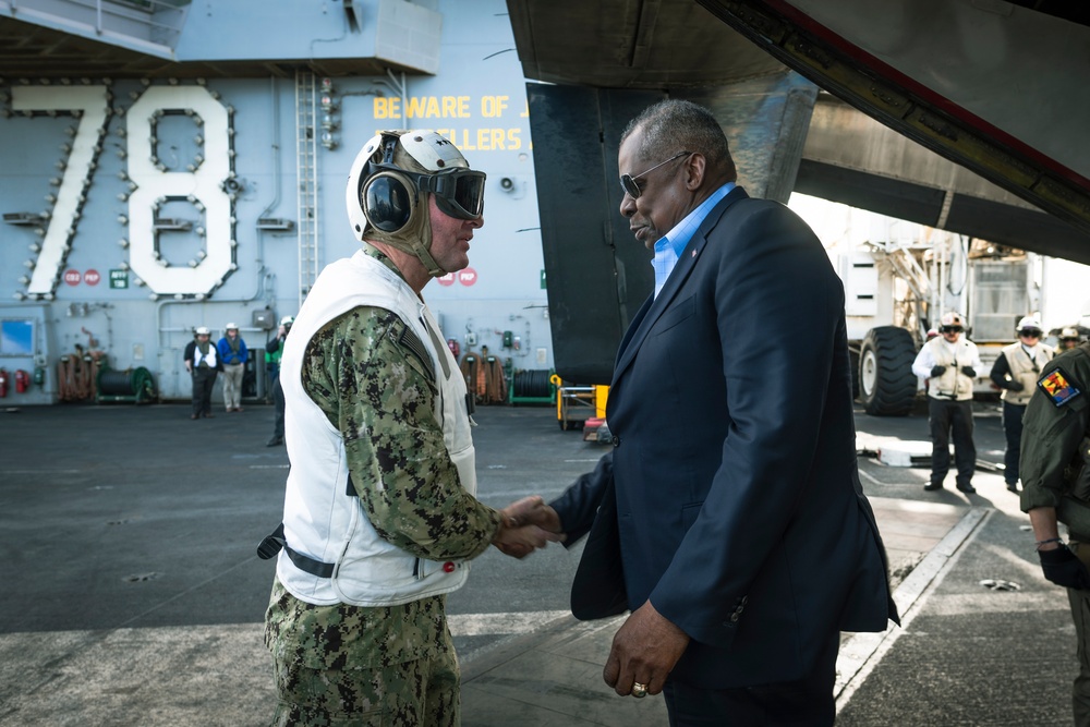 SECDEF Visit to USS Gerald R. Ford (CVN 78)