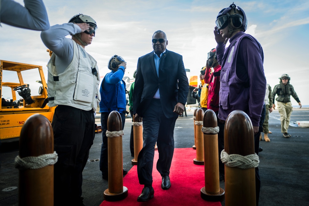 SECDEF Visit to USS Gerald R. Ford (CVN 78)