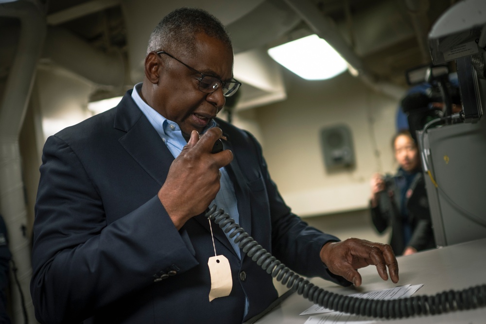 SECDEF Visit to USS Gerald R. Ford (CVN 78)