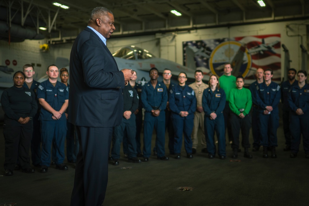 SECDEF Visit to USS Gerald R. Ford (CVN 78)