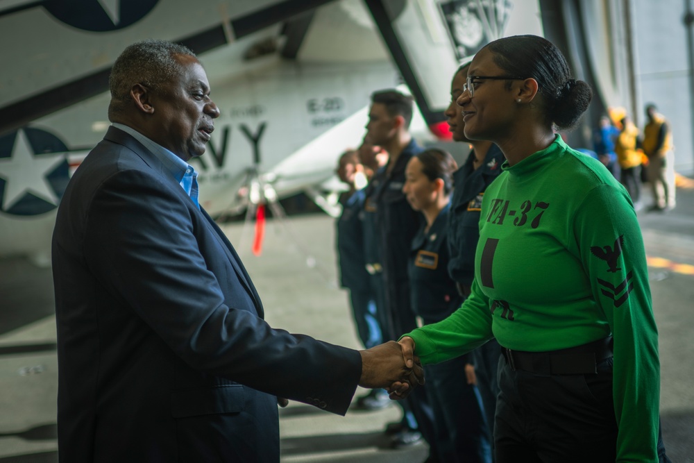 SECDEF Visit to USS Gerald R. Ford (CVN 78)