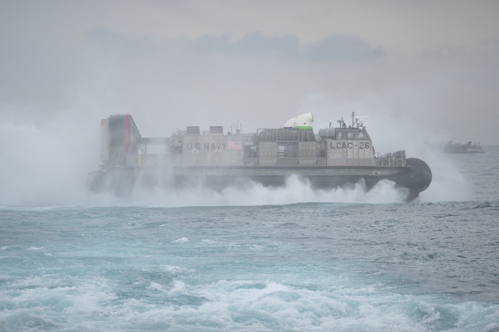 LCAC departs well deck of USS New York (LPD-21)