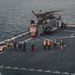 U.S. Marine Corps CH-53E Super Stallion arrives aboard the USS New York (LPD-21)