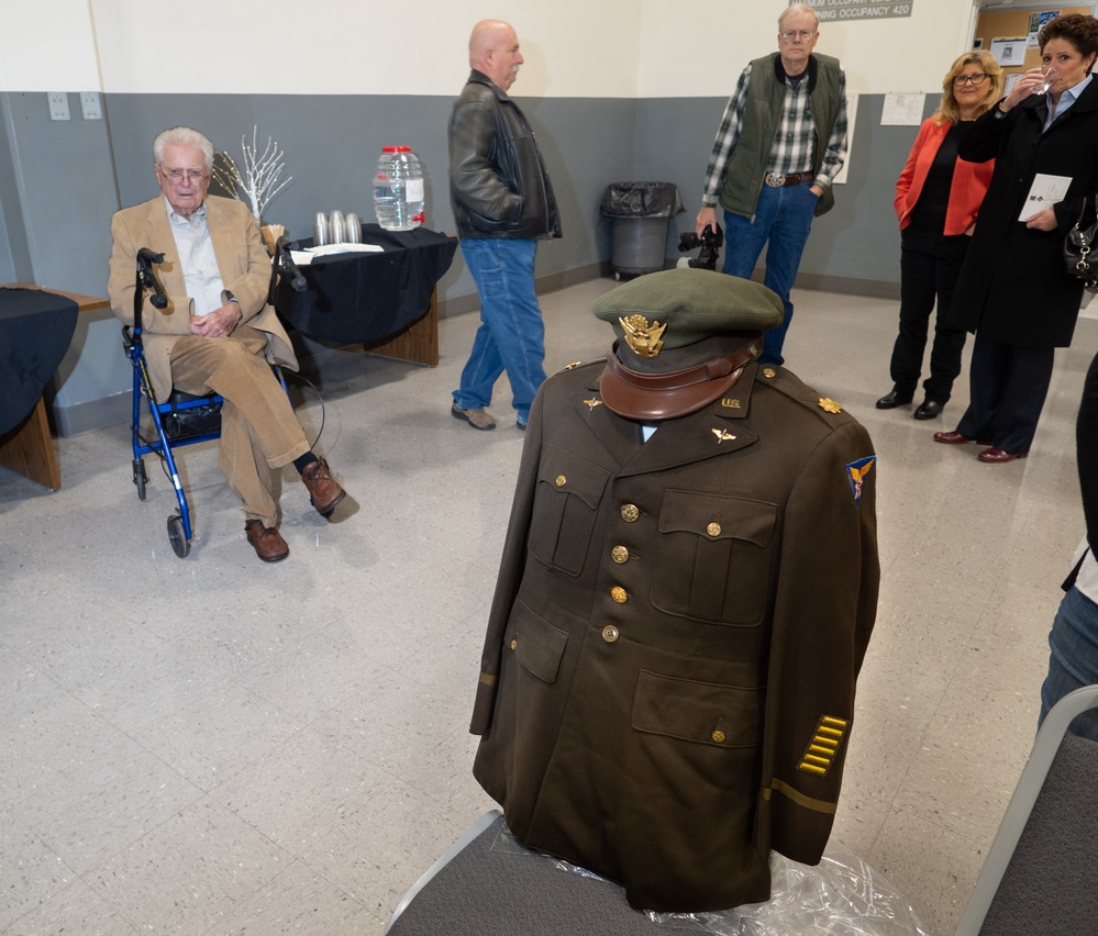 Oregon National Guard helped Pendleton community celebrate B-25 pilot Robert &quot;Bob&quot; Stangier's 100th birthday