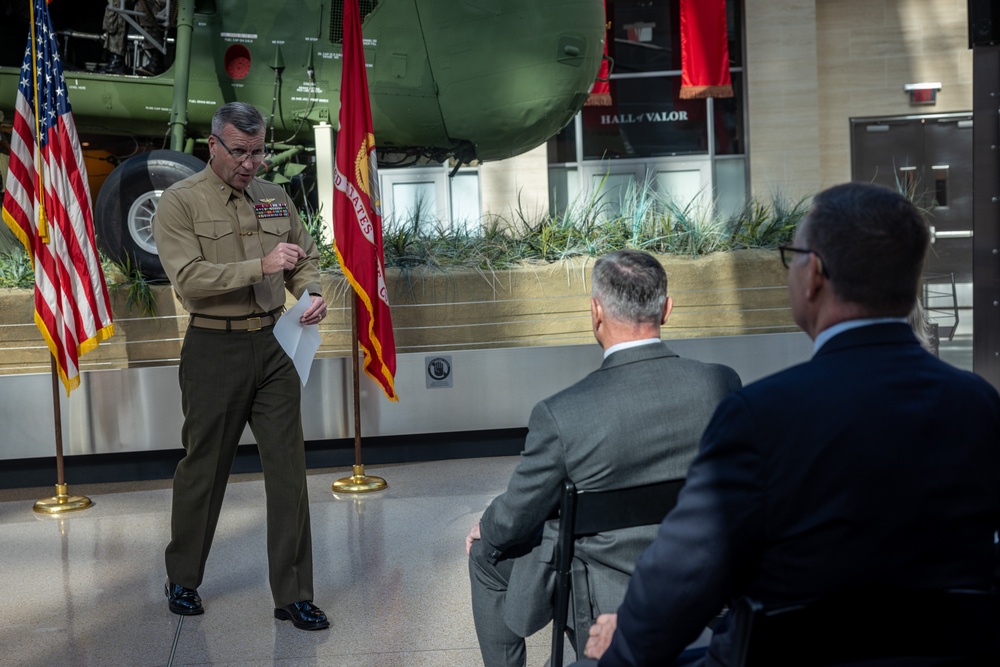 James Miller retirement ceremony at the National Museum of the Marine Corps