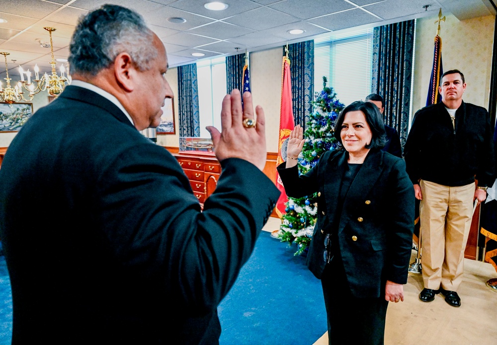 SECNAV Del Toro Swears In New Advisor for Policy