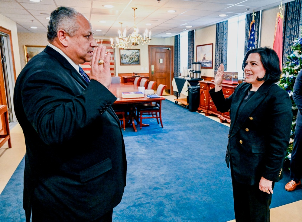 SECNAV Del Toro Swears In New Advisor for Policy