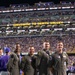 Coast Guard Aircrew conducts flyover at LSU Tiger Stadium