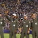 Coast Guard Aircrew conducts flyover at LSU Tiger Stadium