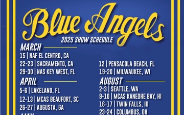 Blue Angels Release 2025 Air Show Schedule