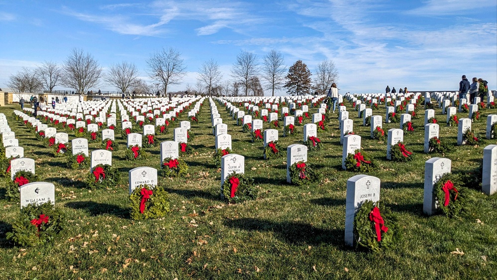 Wreathes Across the National Cemetery of the Alleghenies
