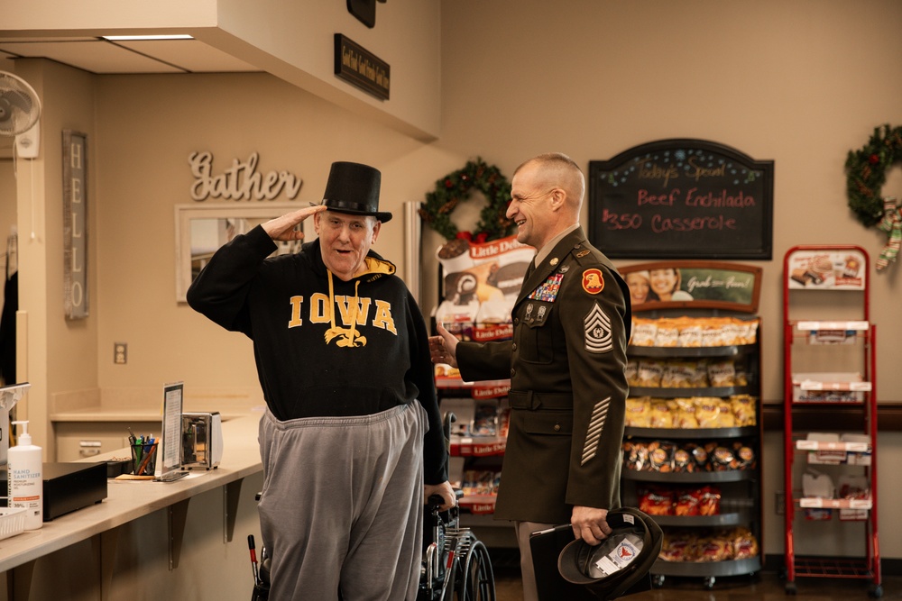Iowa National Guard senior leaders visit Iowa Veterans Home