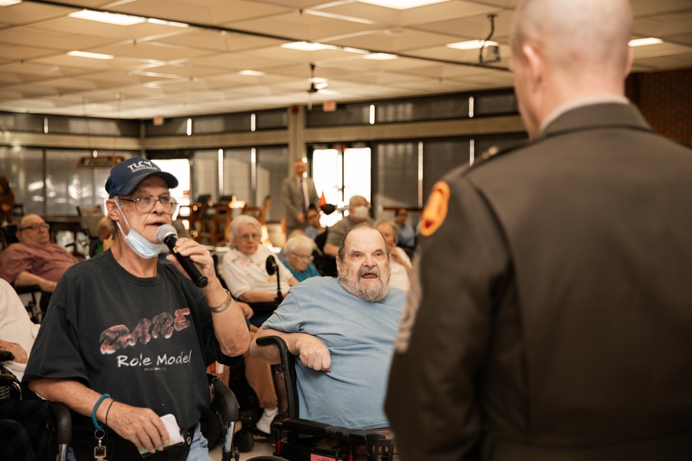 Iowa National Guard senior leaders visit Iowa Veterans Home