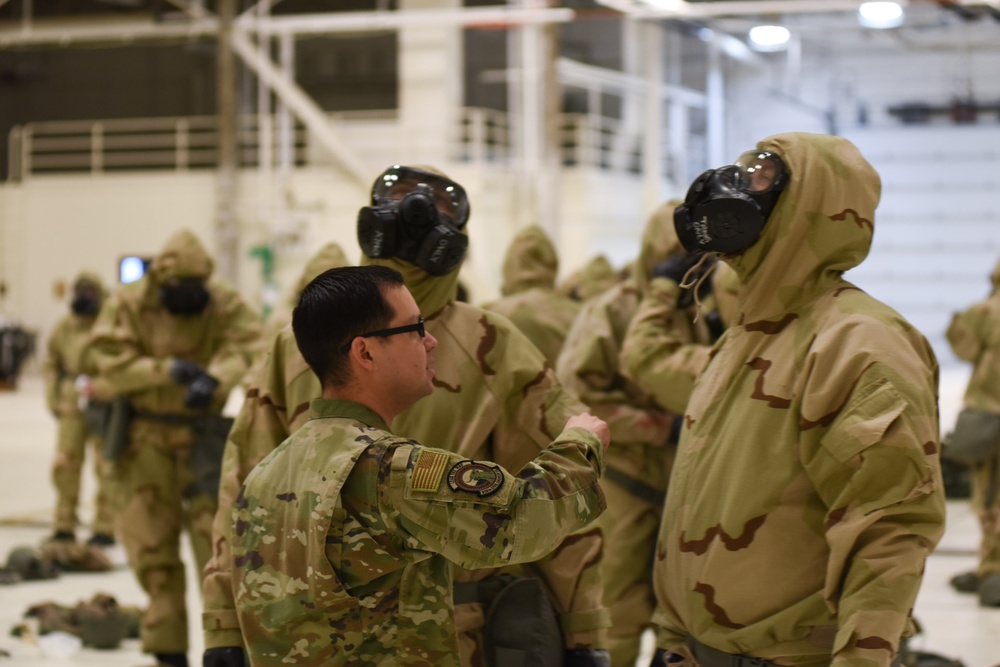 Squadron-wide CBRN training builds readiness