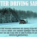 Remember safe driving practices, more during winter