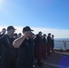 U.S. Coast Guard Cutter Active render honors for burial at sea